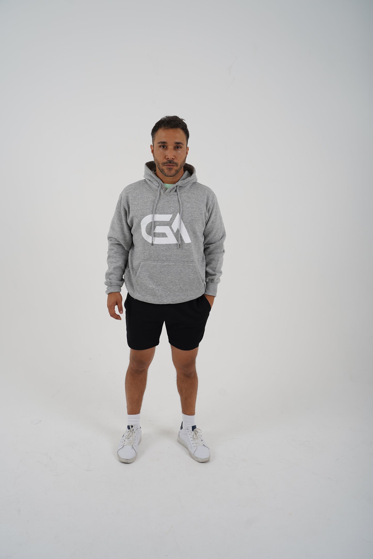 GA Oversized Logo Hoodie – Men’s Gym & Streetwear