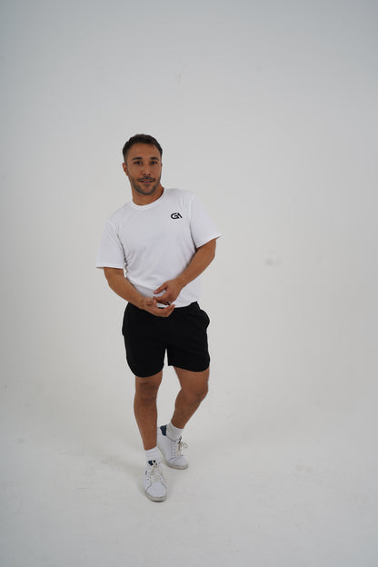 GA Men’s Performance Tee – White / Mint Green
