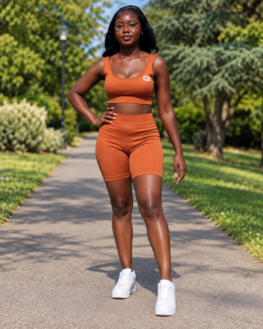 GA Ribbed Bra & Shorts Set