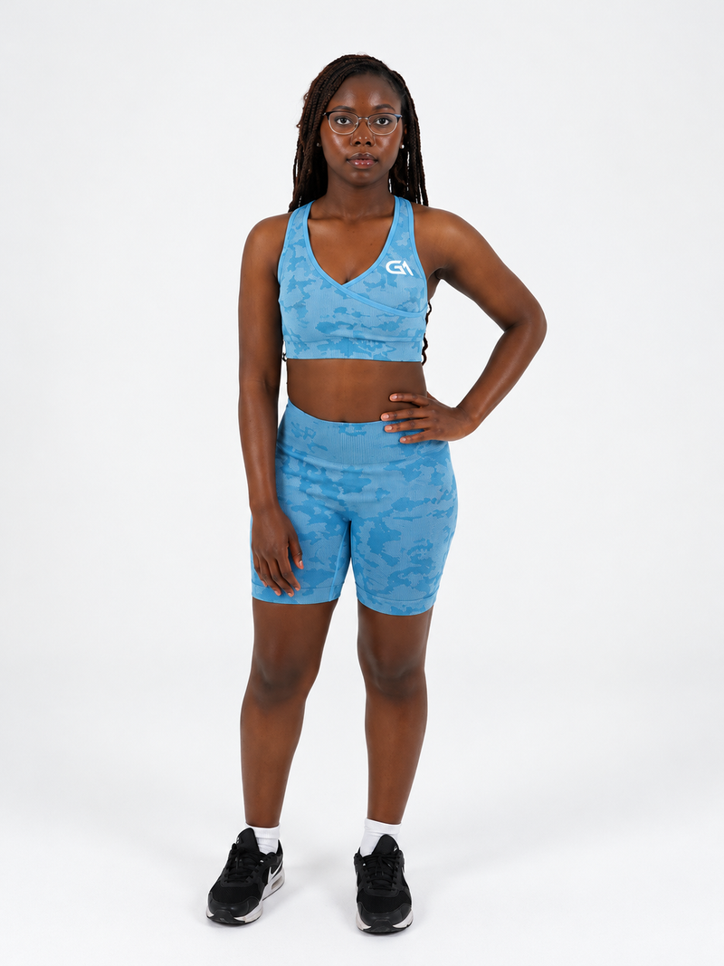 GA Camo Bra & Cycling Shorts Set