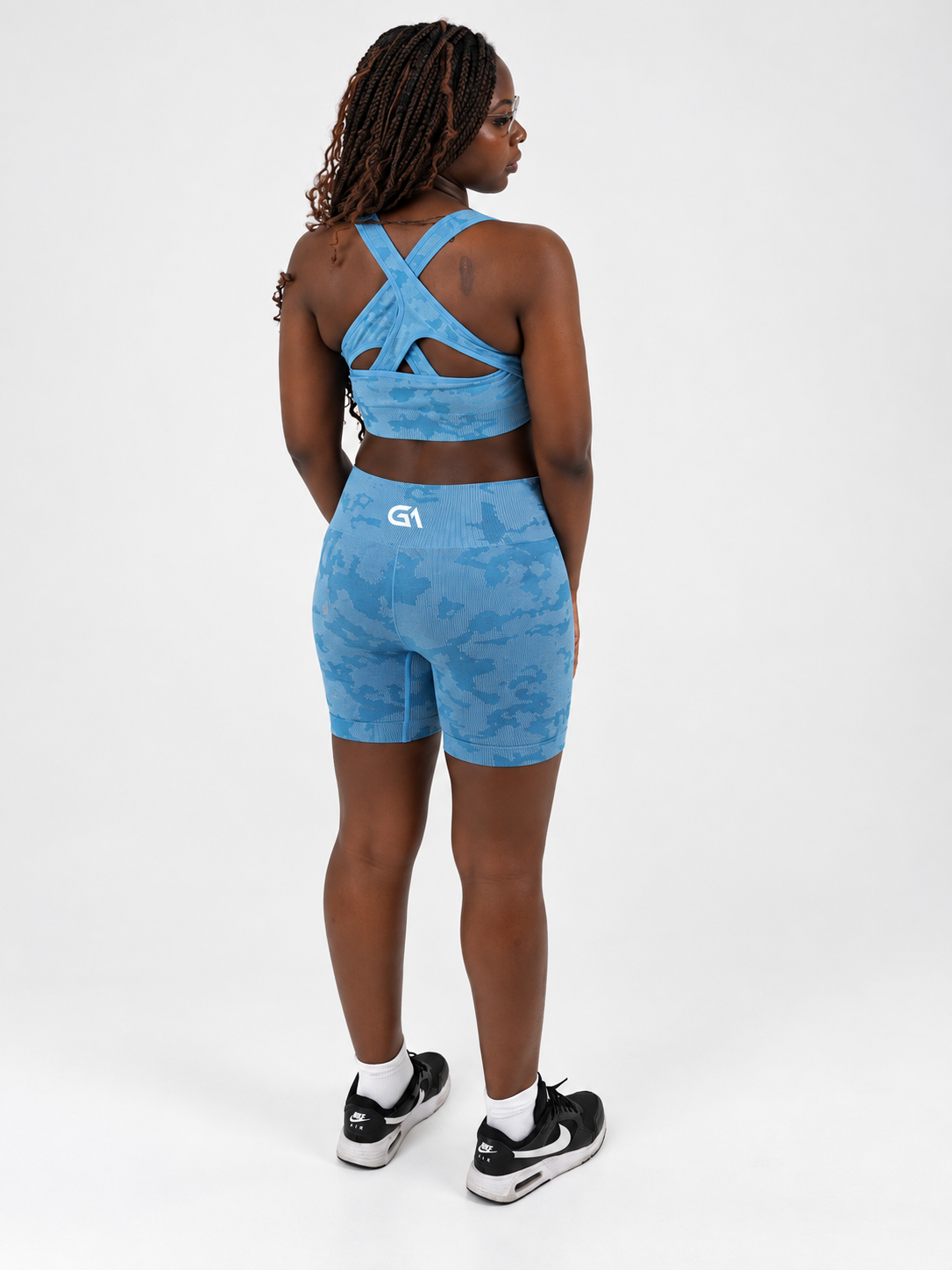 GA Camo Bra & Cycling Shorts Set