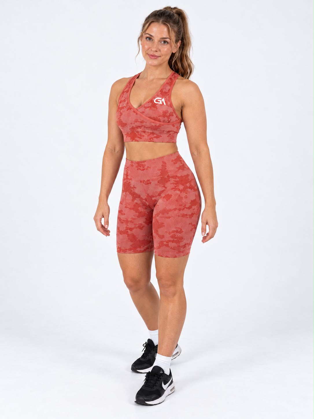 GA Camo Bra & Cycling Shorts Set