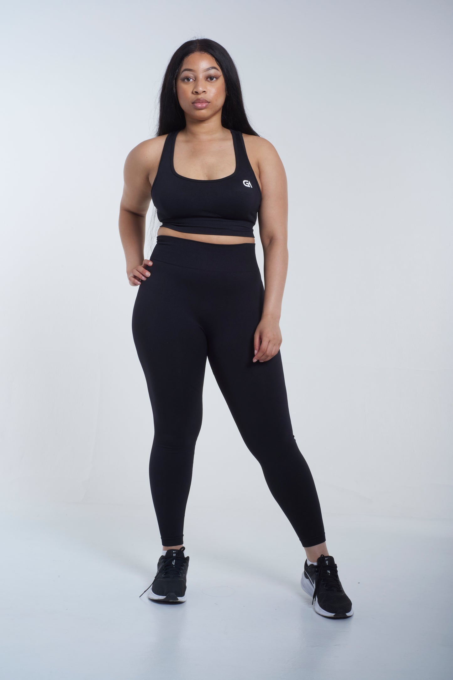 GA Women’s Seamless Ombre Bra & Leggings Set – Merlot/Black